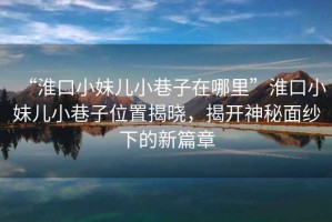 “淮口小妹兒小巷子在哪里”淮口小妹兒小巷子位置揭曉，揭開(kāi)神秘面紗下的新篇章