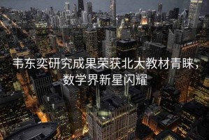 韋東奕研究成果榮獲北大教材青睞，數學(xué)界新星閃耀