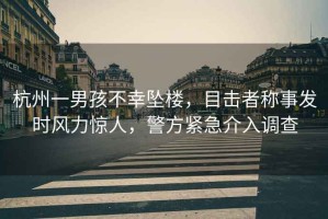 杭州一男孩不幸墜樓，目擊者稱(chēng)事發(fā)時(shí)風(fēng)力驚人，警方緊急介入調查
