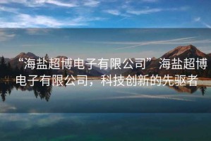 “海鹽超博電子有限公司”海鹽超博電子有限公司，科技創(chuàng  )新的先驅者