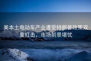 美本土電動(dòng)車(chē)產(chǎn)業(yè)遭受特朗普政策雙重打擊，市場(chǎng)前景堪憂(yōu)