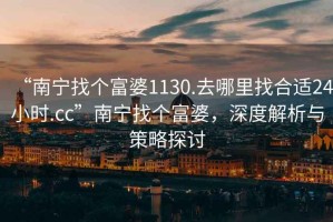 “南寧找個(gè)富婆1130.去哪里找合適24小時(shí).cc”南寧找個(gè)富婆，深度解析與策略探討