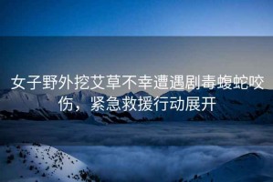 女子野外挖艾草不幸遭遇劇毒蝮蛇咬傷，緊急救援行動(dòng)展開(kāi)
