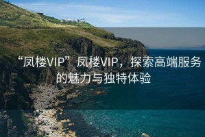 “鳳樓VIP”鳳樓VIP，探索高端服務(wù)的魅力與獨特體驗