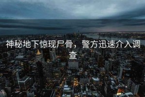神秘地下驚現尸骨，警方迅速介入調查