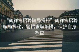 “鶴祥宮招聘騙局揭秘”鶴祥宮招聘騙局揭秘，警惕求職陷阱，保護自身權益