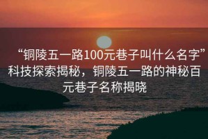 “銅陵五一路100元巷子叫什么名字”科技探索揭秘，銅陵五一路的神秘百元巷子名稱(chēng)揭曉