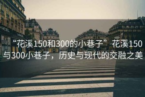 “花溪150和300的小巷子”花溪150與300小巷子，歷史與現代的交融之美