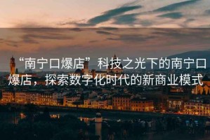“南寧口爆店”科技之光下的南寧口爆店，探索數字化時(shí)代的新商業(yè)模式