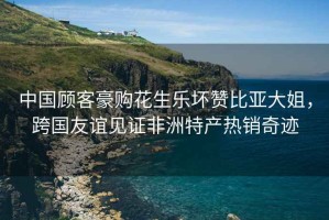 中國顧客豪購花生樂(lè )壞贊比亞大姐，跨國友誼見(jiàn)證非洲特產(chǎn)熱銷(xiāo)奇跡