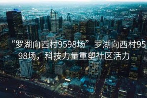 “羅湖向西村9598場(chǎng)”羅湖向西村9598場(chǎng)，科技力量重塑社區活力
