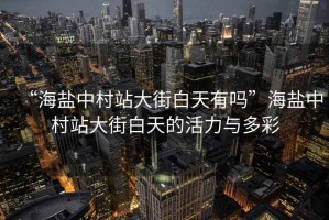 “海鹽中村站大街白天有嗎”海鹽中村站大街白天的活力與多彩