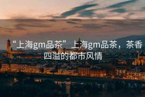 “上海gm品茶”上海gm品茶，茶香四溢的都市風(fēng)情