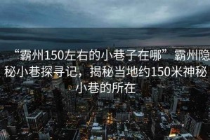 “霸州150左右的小巷子在哪”霸州隱秘小巷探尋記，揭秘當地約150米神秘小巷的所在