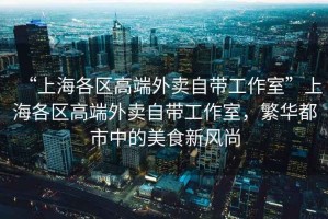“上海各區高端外賣(mài)自帶工作室”上海各區高端外賣(mài)自帶工作室，繁華都市中的美食新風(fēng)尚