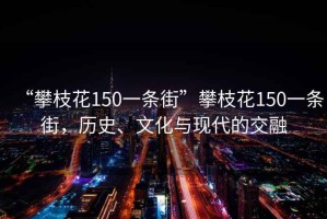 “攀枝花150一條街”攀枝花150一條街，歷史、文化與現代的交融