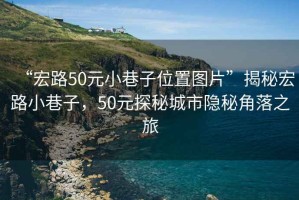 “宏路50元小巷子位置圖片”揭秘宏路小巷子，50元探秘城市隱秘角落之旅