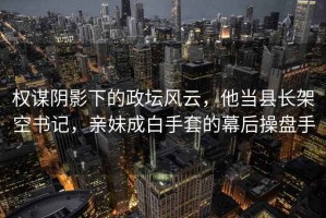 權謀陰影下的政壇風(fēng)云，他當縣長(cháng)架空書(shū)記，親妹成白手套的幕后操盤(pán)手