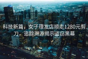 科技新篇，女子理發(fā)店順走1280元剪刀，追蹤溯源揭示盜竊黑幕