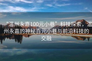 “溫州永嘉100元小巷”科技探索，溫州永嘉的神秘百元小巷與前沿科技的交融