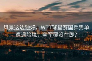 風(fēng)景這邊獨好，WTT球星賽國乒男單遭遇險境，全軍覆沒(méi)在即？