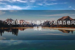 “小欖鎮100塊小巷子”小欖鎮百巷風(fēng)情錄