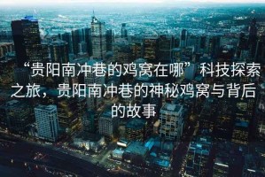 “貴陽(yáng)南沖巷的雞窩在哪”科技探索之旅，貴陽(yáng)南沖巷的神秘雞窩與背后的故事