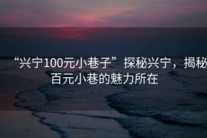 “興寧100元小巷子”探秘興寧，揭秘百元小巷的魅力所在