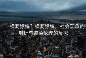 “橫瀝嫖娼”橫瀝嫖娼，社會(huì )現象的剖析與道德倫理的反思