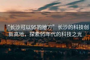 “長(cháng)沙可以95的地方”長(cháng)沙的科技創(chuàng  )新高地，探索95年代的科技之光