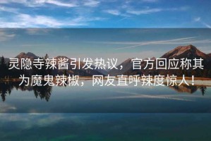 靈隱寺辣醬引發(fā)熱議，官方回應稱(chēng)其為魔鬼辣椒，網(wǎng)友直呼辣度驚人！