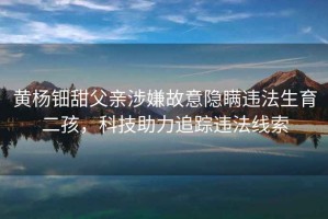 黃楊鈿甜父親涉嫌故意隱瞞違法生育二孩，科技助力追蹤違法線(xiàn)索