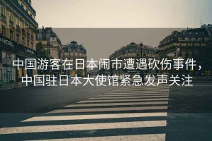 中國游客在日本鬧市遭遇砍傷事件，中國駐日本大使館緊急發(fā)聲關(guān)注