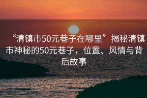 “清鎮市50元巷子在哪里”揭秘清鎮市神秘的50元巷子，位置、風(fēng)情與背后故事