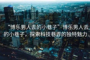“博樂(lè )男人去的小巷子”博樂(lè )男人去的小巷子，探索科技巷弄的獨特魅力