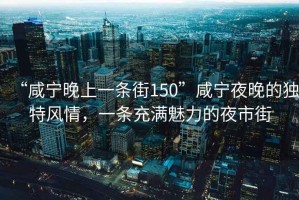 “咸寧晚上一條街150”咸寧夜晚的獨特風(fēng)情，一條充滿(mǎn)魅力的夜市街