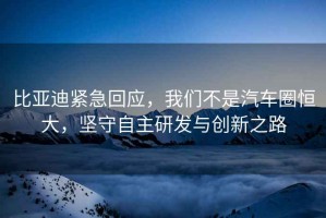 比亞迪緊急回應，我們不是汽車(chē)圈恒大，堅守自主研發(fā)與創(chuàng  )新之路