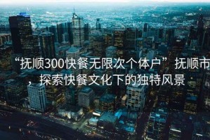“撫順300快餐無(wú)限次個(gè)體戶(hù)”撫順市，探索快餐文化下的獨特風(fēng)景