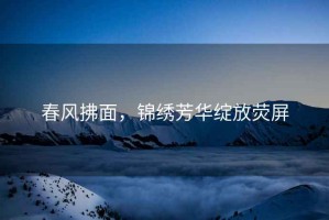 春風(fēng)拂面，錦繡芳華綻放熒屏