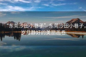 “東莞沙田小巷子”東莞沙田小巷子，歲月靜好的美麗畫(huà)卷