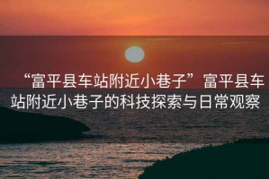 “富平縣車(chē)站附近小巷子”富平縣車(chē)站附近小巷子的科技探索與日常觀(guān)察