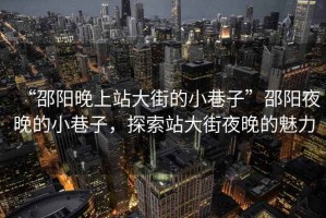 “邵陽(yáng)晚上站大街的小巷子”邵陽(yáng)夜晚的小巷子，探索站大街夜晚的魅力