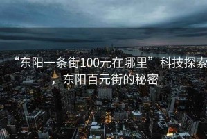 “東陽(yáng)一條街100元在哪里”科技探索，東陽(yáng)百元街的秘密