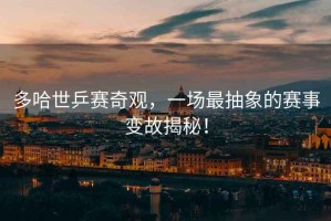 多哈世乒賽奇觀(guān)，一場(chǎng)最抽象的賽事變故揭秘！