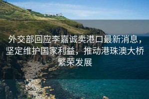 外交部回應李嘉誠賣(mài)港口最新消息，堅定維護國家利益，推動(dòng)港珠澳大橋繁榮發(fā)展