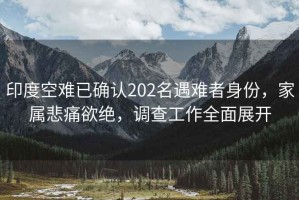 印度空難已確認202名遇難者身份，家屬悲痛欲絕，調查工作全面展開(kāi)