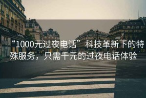 “1000元過(guò)夜電話(huà)”科技革新下的特殊服務(wù)，只需千元的過(guò)夜電話(huà)體驗