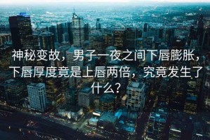 神秘變故，男子一夜之間下唇膨脹，下唇厚度竟是上唇兩倍，究竟發(fā)生了什么？