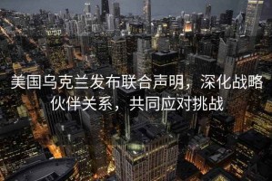 美國烏克蘭發(fā)布聯(lián)合聲明，深化戰略伙伴關(guān)系，共同應對挑戰