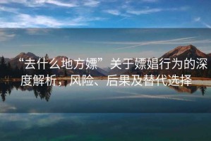 “去什么地方嫖”關(guān)于嫖娼行為的深度解析，風(fēng)險、后果及替代選擇